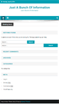 Mobile Screenshot of justabunchofinformation.com