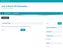 Tablet Screenshot of justabunchofinformation.com